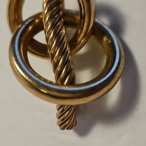 W. GERMANY Vintage Knotted Goldtone Brooch - Picture 2 of 6